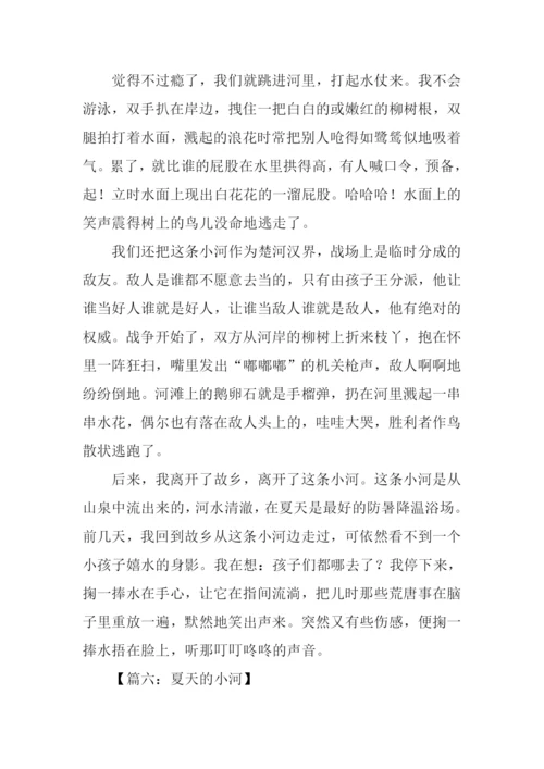 夏天的小河作文.docx