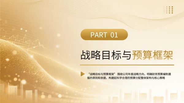 黄色商务风基金公司年度财务预算分配规划PPT