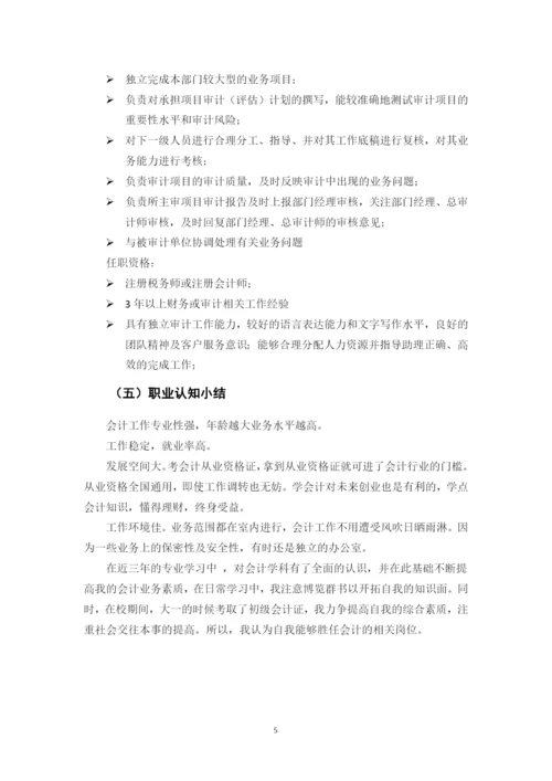 11页4800字财务管理专业职业生涯规划.docx