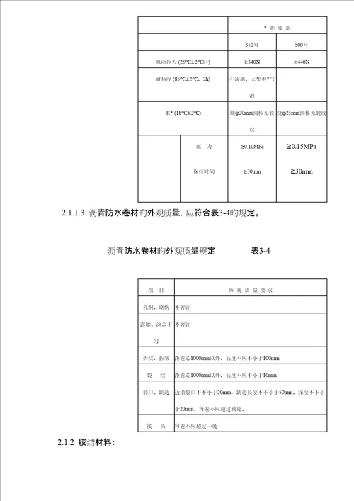 地下沥青油毡卷材防水层综合施工