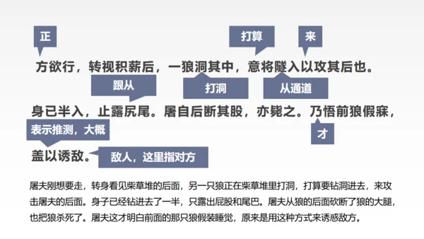 蒲松龄《狼》语文教学通用PPT教学课件