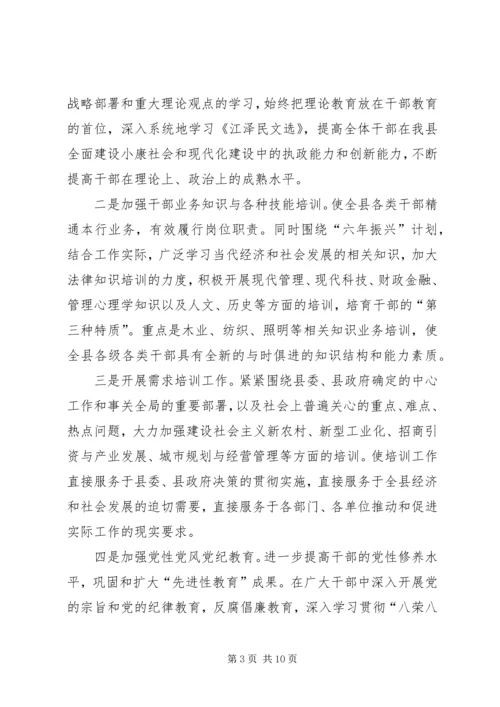 干部教育培训计划 (2).docx