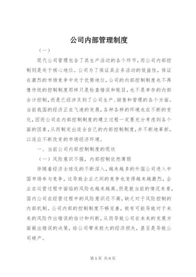 公司内部管理制度.docx