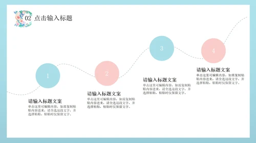 绿色文艺花卉总结汇报PPT模板