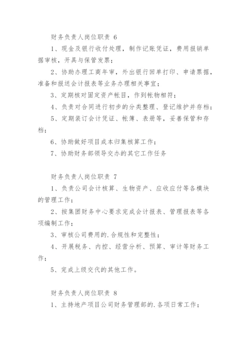 财务负责人岗位职责.docx