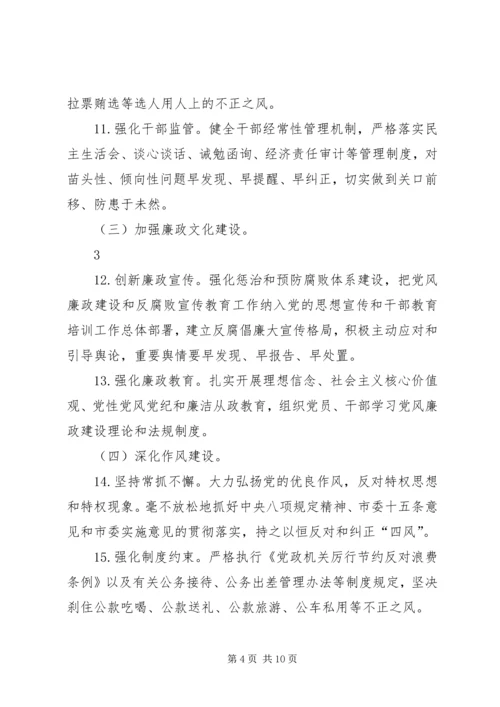 市委关于落实党风廉政建设主体责任的实施办法 (2).docx