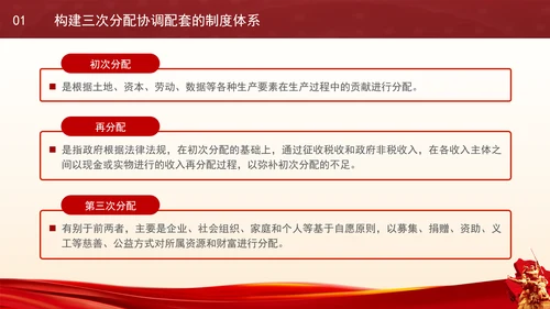 二十届三中全会经济关键词解读完善收入分配制度党课PPT