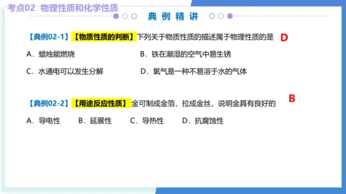 专题01走进化学世界（考点串讲）（共53张PPT） 2024-2025学年九年级人教版化学上学期期中