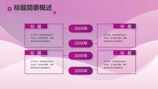 高端紫色工作汇报商务动态PPT
