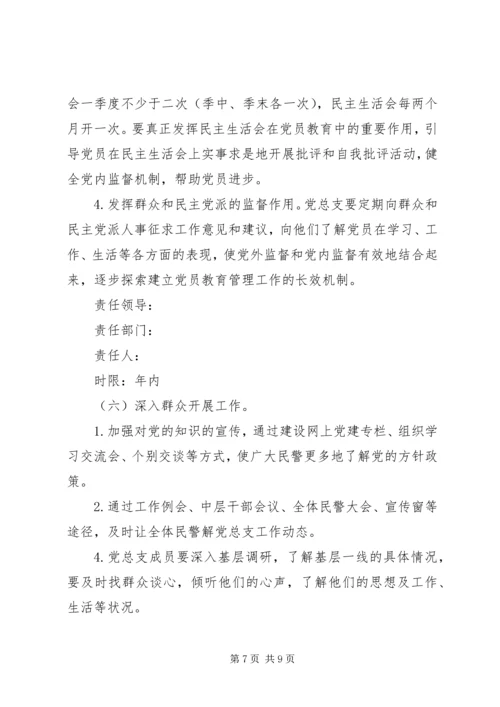 交警部门党总支领导班子问题整改方案.docx