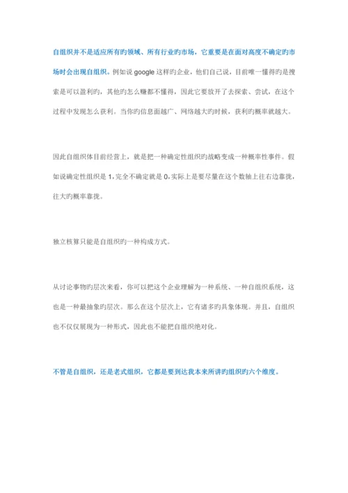 自组织管理中的规则和效率.docx