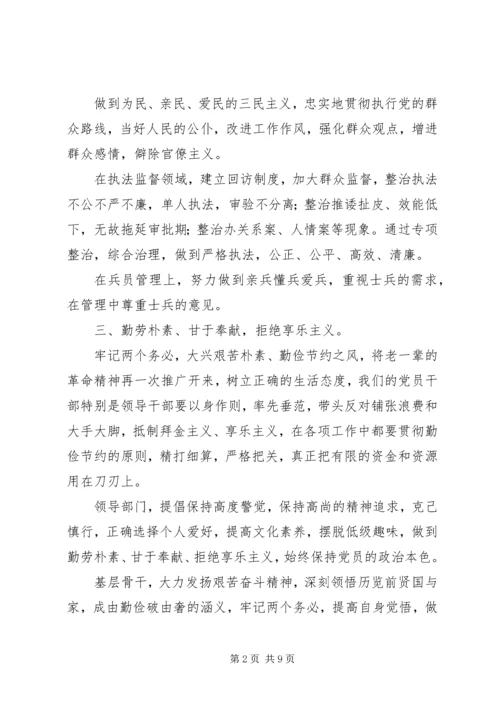 警钟长鸣防微杜渐——四风之害心得体会.docx