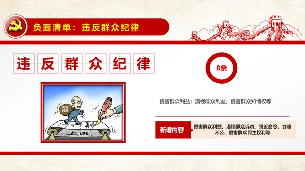 解读新版廉洁自律准则纪律处分条例PPT