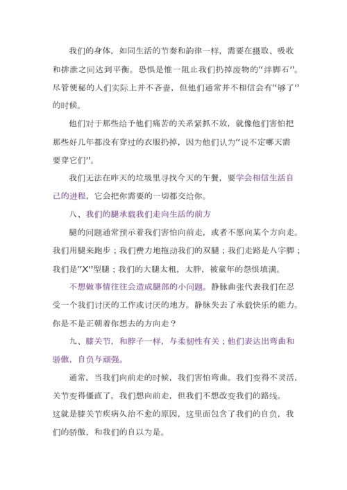 你知道这15种疾病背后的心理意义吗.docx