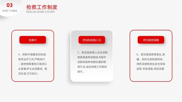 红色简约微粒体季度工作总结护理医疗科技通用PPT安全教育