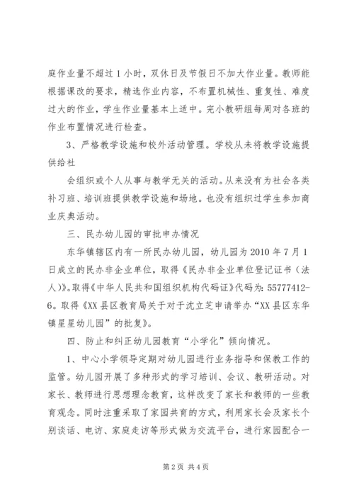 民族小学规范办学行为自查汇报 (2).docx