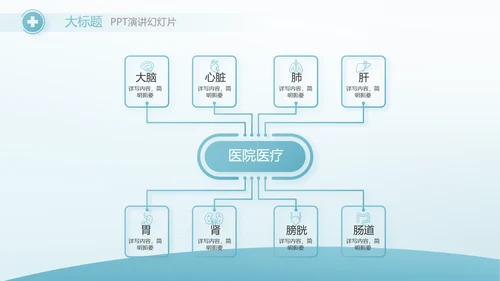 蓝色医疗护士进修总结汇报动态PPT