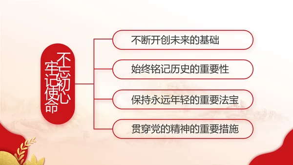 红色党建党支部工作汇报PPT党课