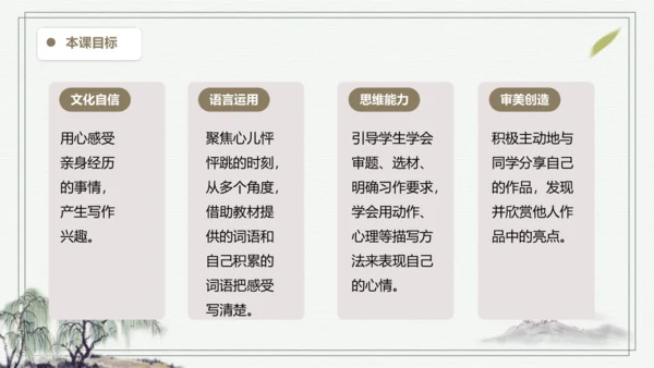部编版四年级上册语文 习作：我的心儿怦怦跳 课件