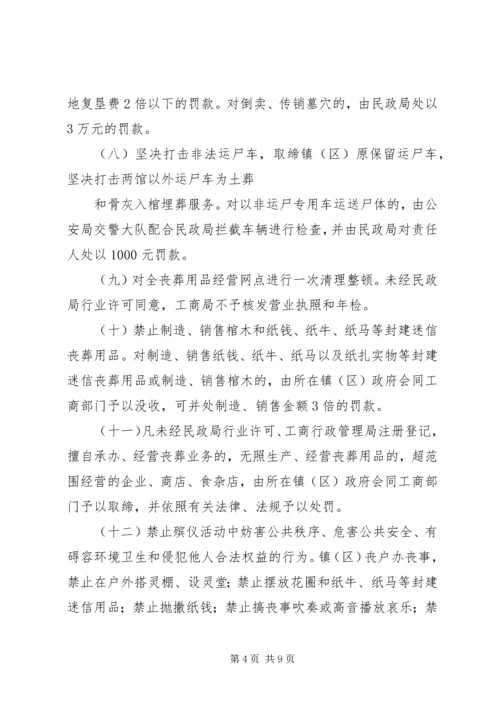 落实殡葬管理方案_1.docx