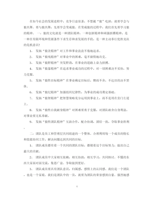 精编之团队建设工作计划范文.docx