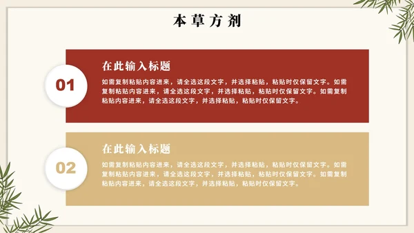 手绘插画中国风中医药传统文化介绍PPT模板