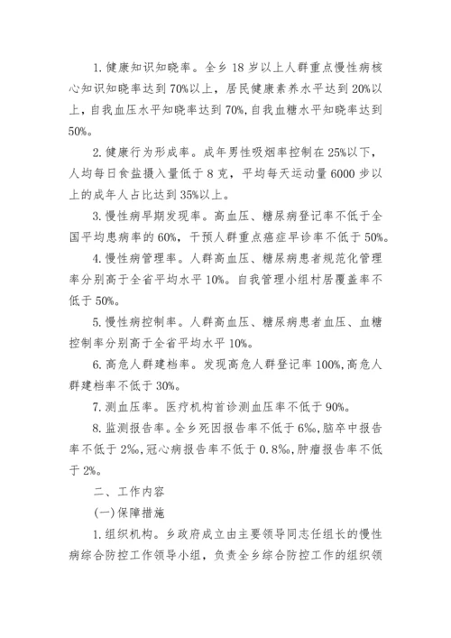 慢性病防控管理方案（精选7篇）.docx