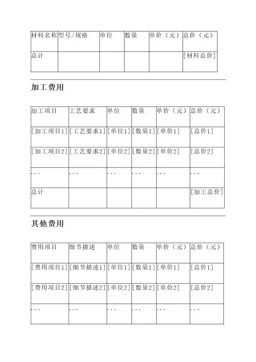 宁波专业五金加工报价单