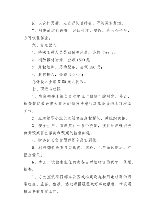 火灾应急预案参考范文.docx