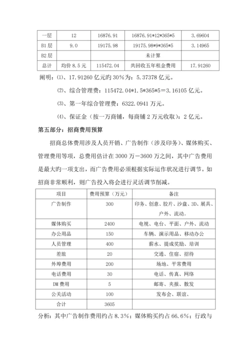 大型贸商城招商专题策划专题方案.docx