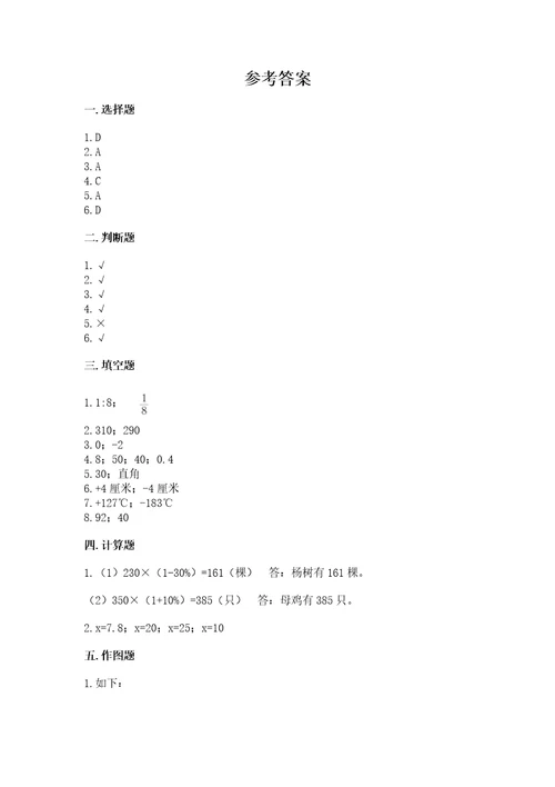 小学数学六年级下册期末测试卷及完整答案（易错题）