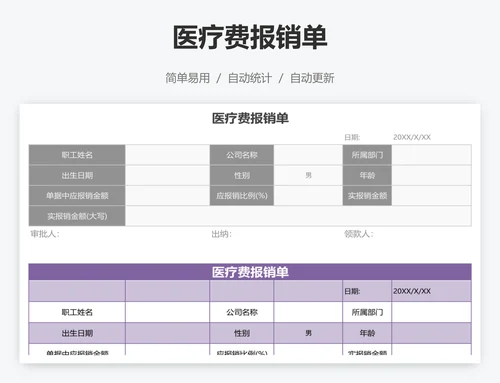 医疗费报销单