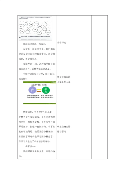 最新4.友谊与成长同行教案