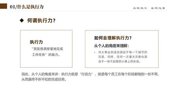 蓝色简约实拍企业培训如何提高执行力课件PPT