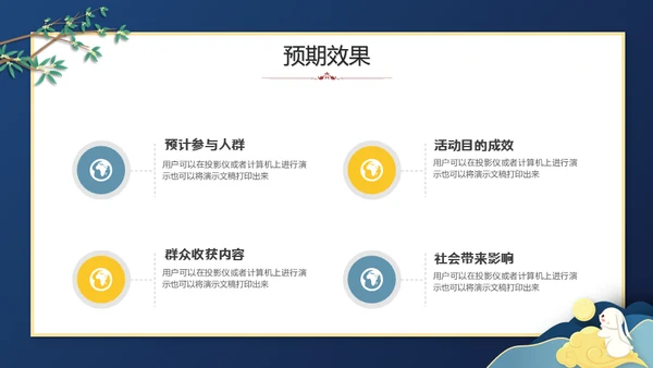 中秋快乐月圆夜通用PPT模板