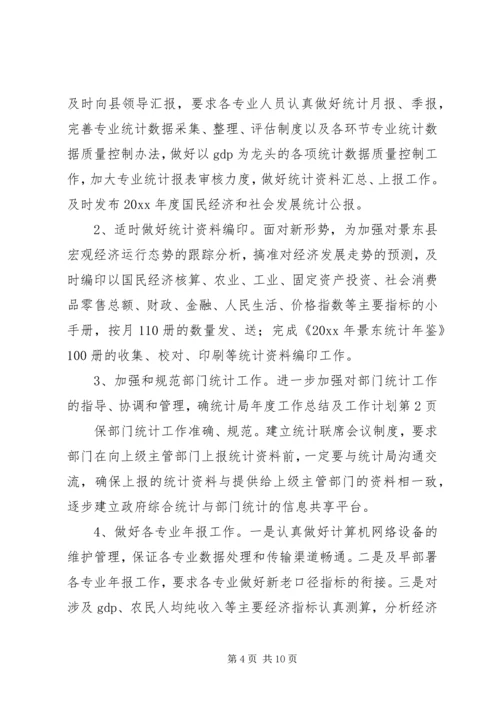 统计局年度工作总结及工作计划 (2).docx
