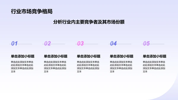 蓝色3D风数据分析报告PPT模板