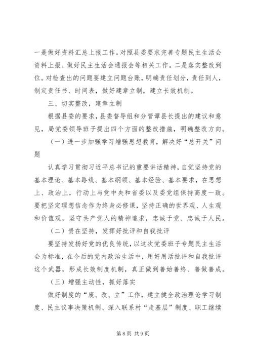 群众路线专题民主生活会工作报告.docx