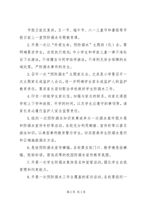 预防溺水事故工作实施方案 (3).docx