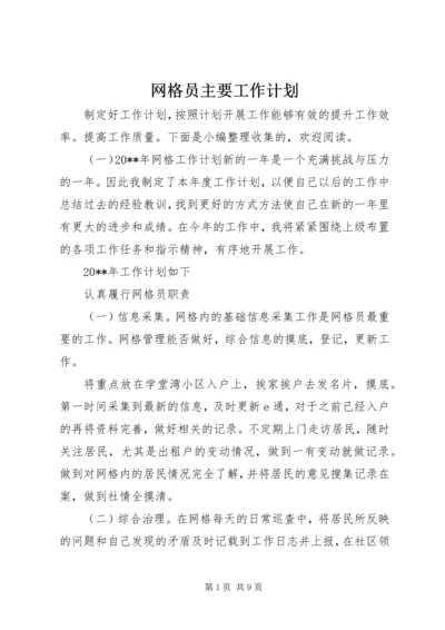 网格员主要工作计划 (2).docx