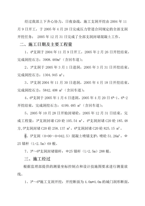 电站隧洞开挖与衬砌竣工报告.docx