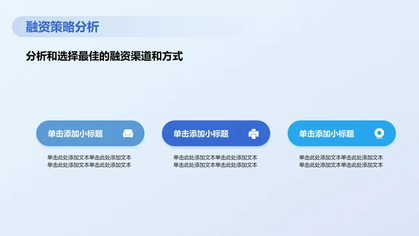 蓝色商务风财务分析PPT模板