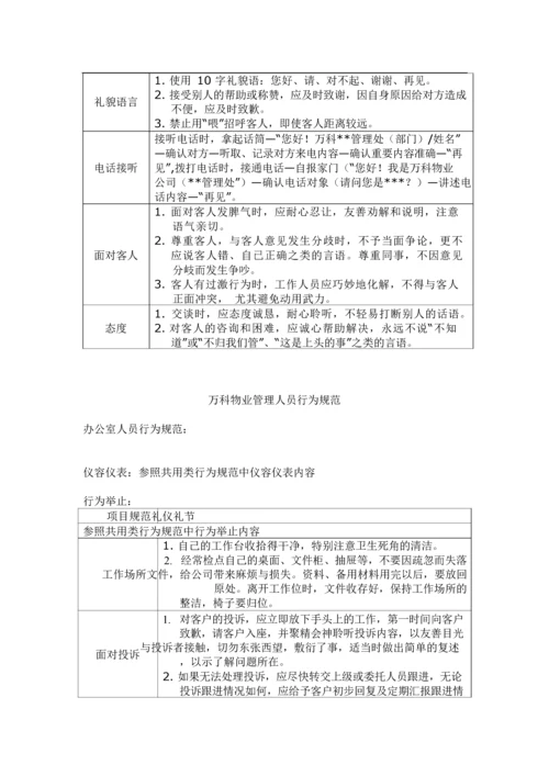 万科礼仪礼节手册-22页.docx