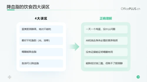 浅绿色医疗风患者高血脂教育PPT模板