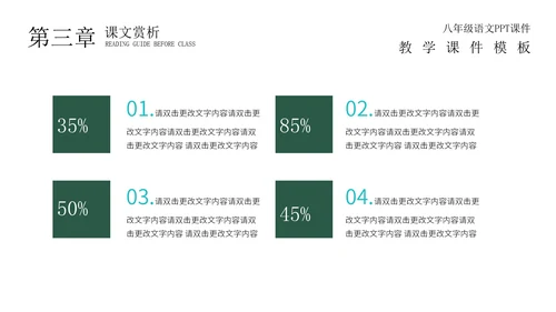 绿色黑板场景教学PPT模板