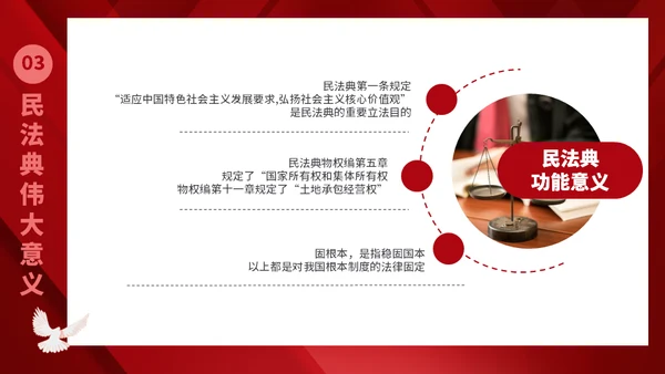 民法典普法宣传教育P通用PPT模板