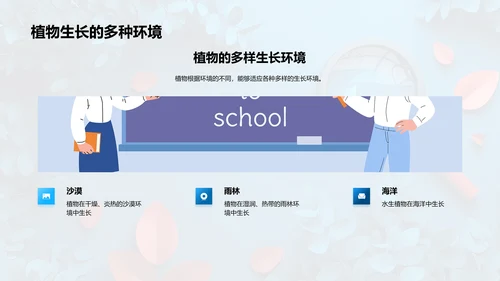 植物分类与适应性PPT模板