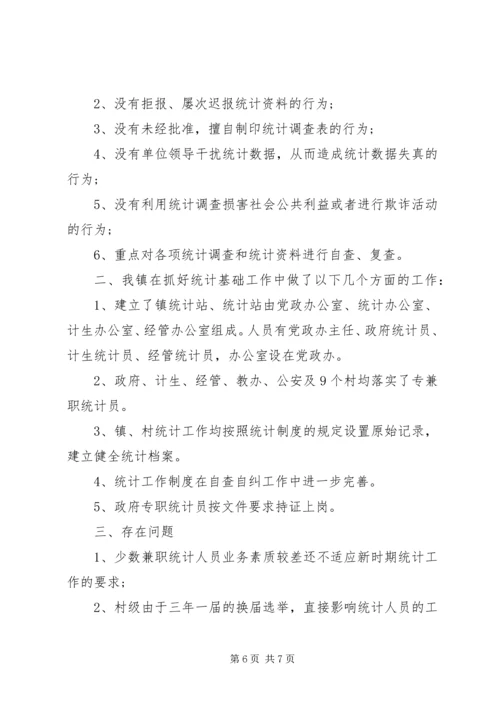 最新统计自查报告范文.docx