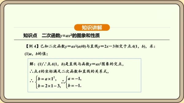 人教版数学九年级上册22.1.2二次函数y=ax2的图象和性质 课件(共32张PPT)