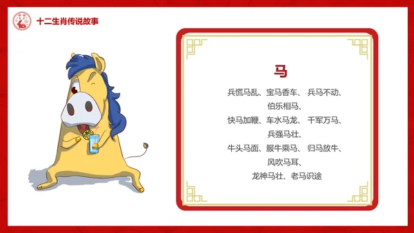 十二生肖介绍ppt模版